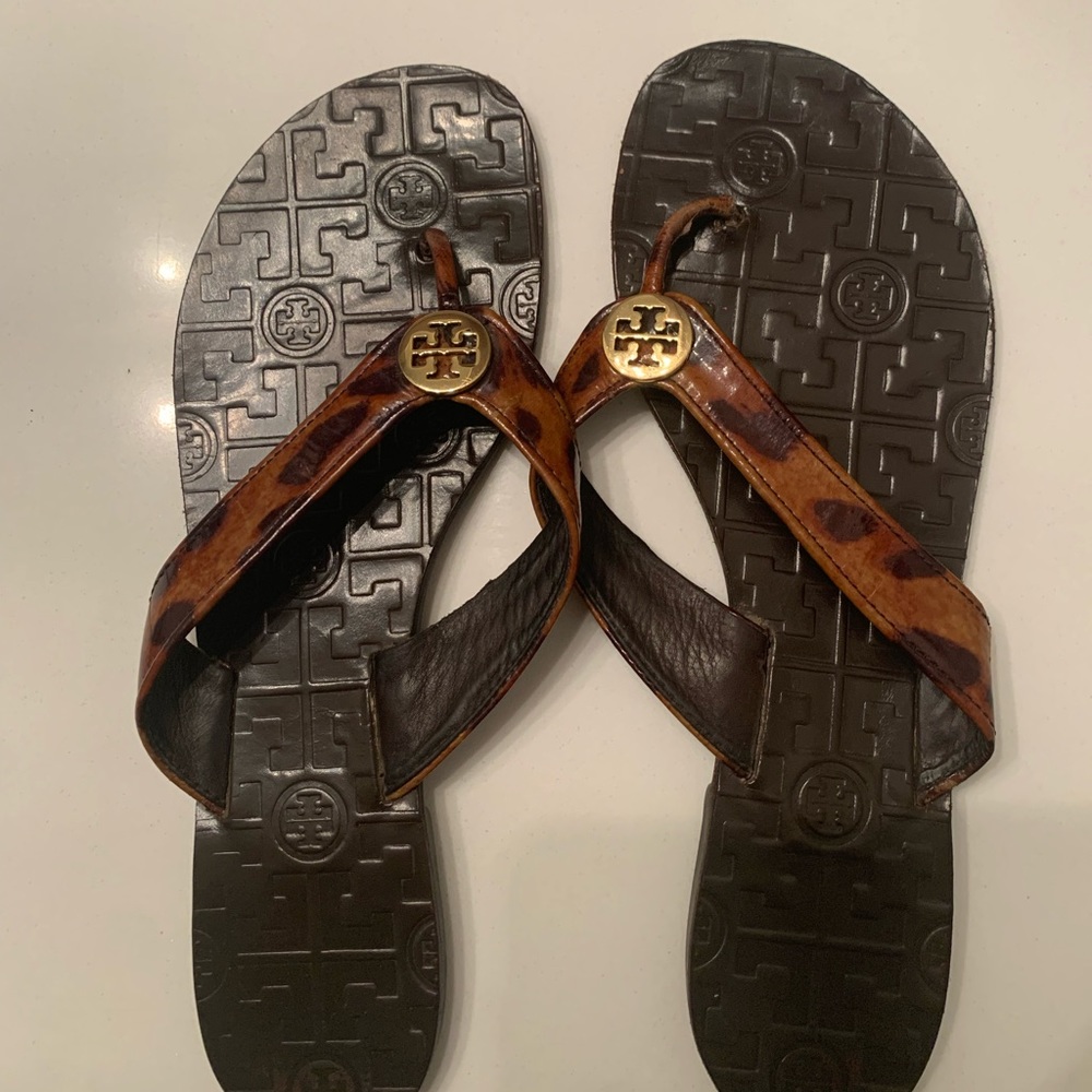 Tory Burch, 8.5, Brown Animal Print